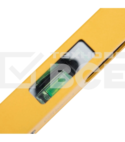 Уровень алюминиевый Denzel магнит., фрезерованный, 3 глазка (1 зеркал.), 0,5 мм/м, 600 мм