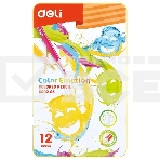 Карандаши цветные Deli Color Emotion EC00205 EC00205, липа, 12 цветов, коробка металлическая, фото 1