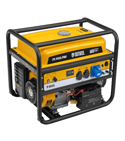 Электрогенератор бензиновый Denzel PS-95EA-PRO, 9.5 кВт, 97 дБ, 94 кг