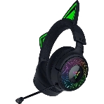Гарнитура Razer Kraken Kitty V3 Pro чёрный, беспроводная + проводная, радиоканал, до 70 ч, подсветка, фото 1