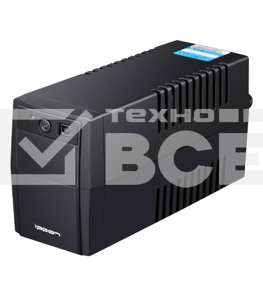 Источник бесперебойного питания Ippon Back Basic 1050 Euro 600Вт 1050ВА черный