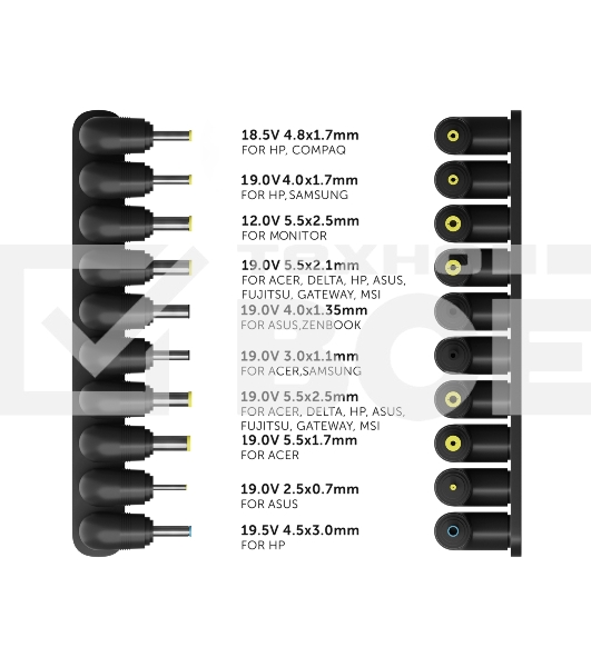 Автомобильный универсальный адаптер для ноутбуков на 65Ватт/ NB Adapter STM SLU65, 65W, Car adapter