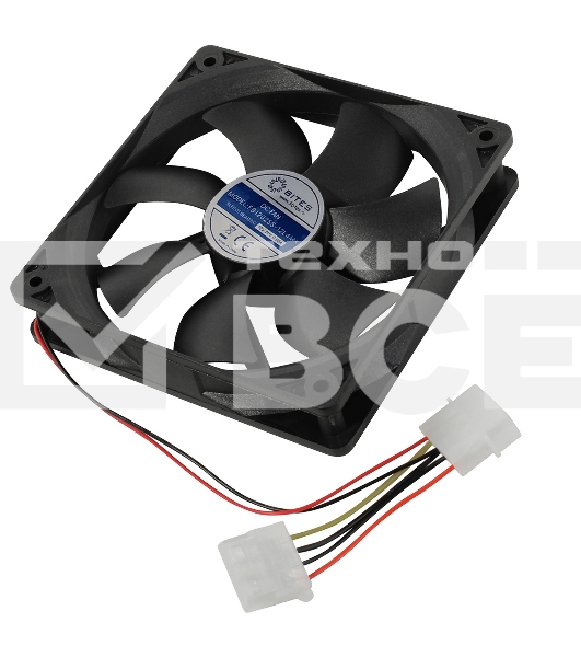 Вентилятор для корпуса 5bites FB12025S-12L4MX черный, 120 x 120 мм, 1200 об/мин, 25 дБ, 4 pin
