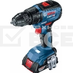 Дрель-шуруповерт Bosch GSR 18V-50 + L, 06019H5000, Аккумуляторная, 18В, 2 АКБ, Аккумуляторная, Кейс, фото 1