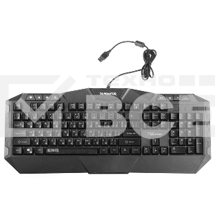 Игровой набор Qumo Dominator K66/M83, кл-ра проводная, 104+8 клавиш, подсветка радужная, мышь проводная, оптическая, 4 цвета, 1200/1600/2400/3200 dpi