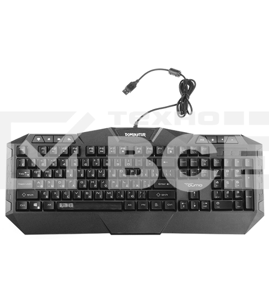 Игровой набор Qumo Dominator K66/M83, кл-ра проводная, 104+8 клавиш, подсветка радужная, мышь проводная, оптическая, 4 цвета, 1200/1600/2400/3200 dpi