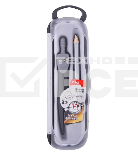 Циркуль Deli EG20804 металл в компл.:карандаш