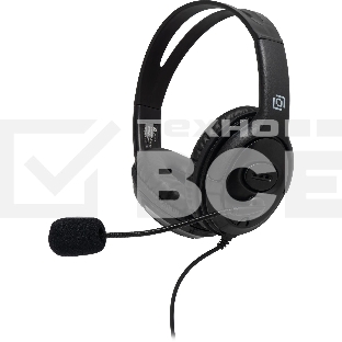 Наушники с микрофоном Oklick HS-M400 черный 1.8м накладные оголовье
