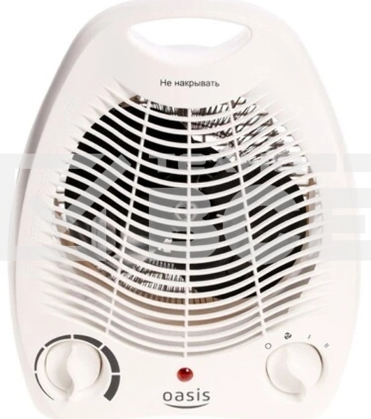 Тепловентилятор Oasis SB-20R белый, 2000 Вт, 20 м2