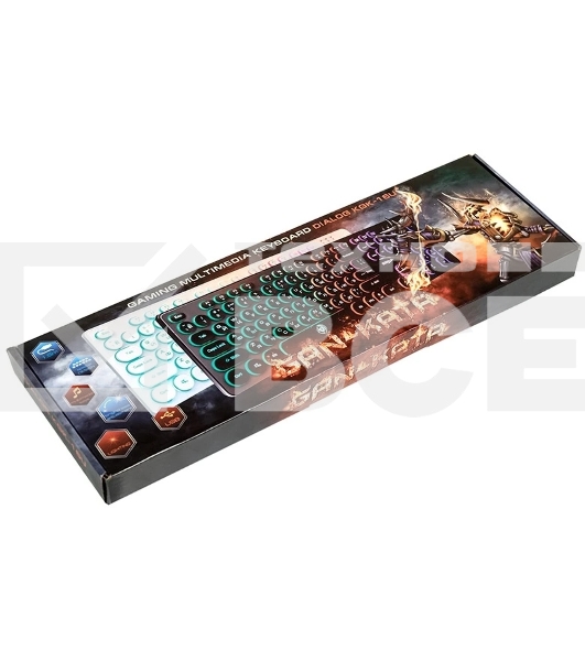 Клавиатура Dialog Gan-Kata KGK-16U BLACK - игровая с RGB-подсветкой, USB, черная