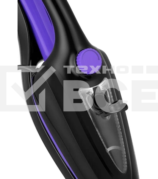 Швабра паровая Kitfort КТ-1051 1500Вт черный/фиолетовый