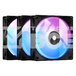 Вентилятор для корпуса Ocypus Delta F12 BK 3 IN 1, 120x120x25mm, 4-PIN PWM, 500-2000 RPM, 29 DBA MAX, HYDRO BEARING