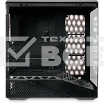 Компьютерный корпус без блока питания HSPD F711-TGbK, Panoramic Full Tower, Black, TG, 0.7 SPCC, no fans ATX, mATX, mITX 190/420/280мм 2x2.5', 2x3.5', 7xPCI 1xUSB-A 3.0, 1xUSB-C 445x235x475мм, фото6