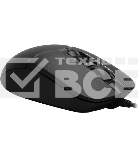 Мышь проводная A4Tech Fstyler FM12S черный, 1200 dpi, USB, кнопки - 3