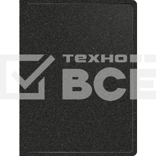 Папка с металлическим зажимом Silwerhof Eco A4, пластик, 0.5мм, черный