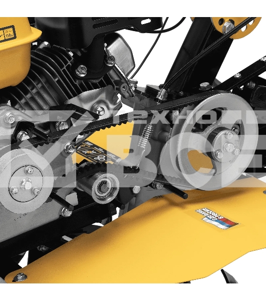 Мотоблок Denzel DPT-170SB, 7 л.с., ремен.сцеп, фрез 3х4, ШОМ, без колес, передачи 2В/1Н