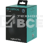 Мышь беспроводная/проводная Logitech MX Vertical графитовый, 4000 dpi, радиоканал, Bluetooth, USB, кнопки - 6, фото2