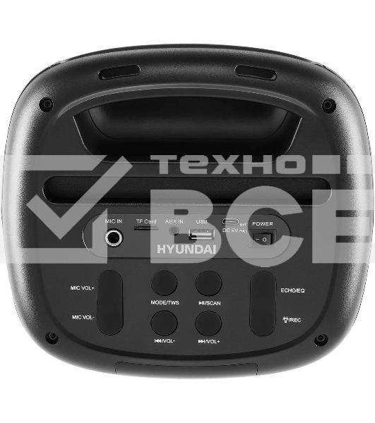 Минисистема Hyundai H-MC1231 черный 40Вт FM USB BT micro SD