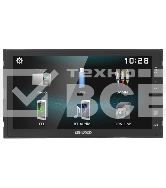 Автомагнитола Kenwood DMX1025BT, 2 DIN, 6.8', Bluetooth, USB Type-A
