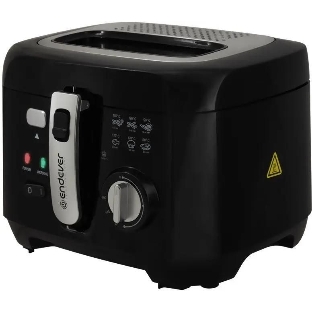 Фритюрница Endever Skyline FR-114 черный/стальной, 2000 Вт, 2.5 л, съёмная чаша
