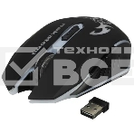 Мышь беспроводная Nakatomi MROG-15U черный, 1600 dpi, радиоканал, USB, кнопки - 6, фото2