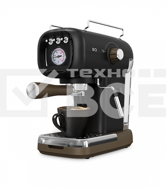 Кофеварка эспрессо BQ CM2004 черный, исп. кофе - молотый, 0.6 л, 1100 Вт, 20 Бар.
