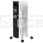 Масляный обогреватель Centek CT-6221-5 (5 секций) белый, 400/600/1000 Вт, 12,5 м2, 3 режима, термостат, фото 1