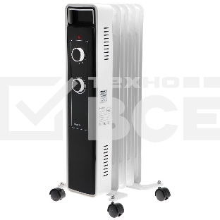Масляный обогреватель Centek CT-6221-5 (5 секций) белый, 400/600/1000 Вт, 12,5 м2, 3 режима, термостат
