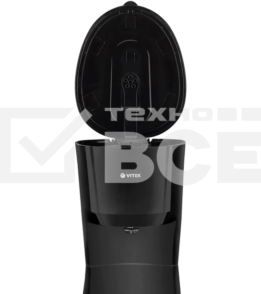 Кофеварка капельная Vitek VT-1528 BK черный, исп. кофе - молотый, 1.25 л, 750 Вт