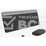 Комплект беспроводной клавиатура+мышь Logitech Slim Wireless Desktop MK470 черный, фото4