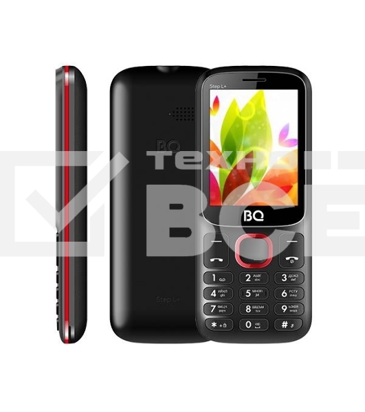 Мобильный телефон BQ 2440 Step L+ черный/красный