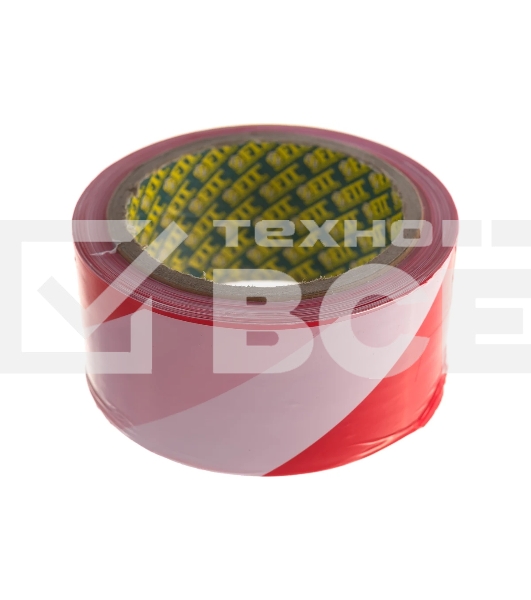 Лента сигнальная FIT IT 11852 красно-белая, 50*100 м