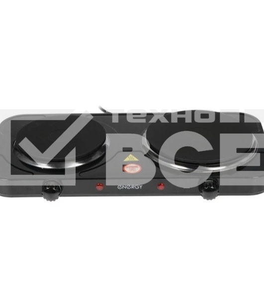 Плита настольная электрическая Energy EN-903B 2 конф., чугун, черная (158957)