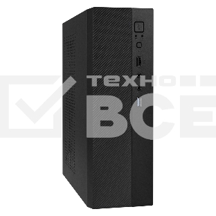 Компьютерный корпус Desktop ExeGate MI-301U-250 (mATX/mini-ITX, 1U-F250S 4см, 1хUSB+1хUSB 3.0, аудио, черный)