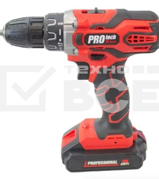 Дрель-шуруповерт Edon PROtech PRO-21L1, Аккумуляторная, 21В, 1 АКБ, Кейс