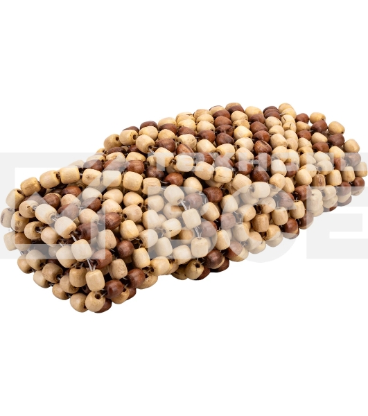 Накидка на сиденье NOVA BRIGHT массажная с подголовником (деревянная, покрытая светлым лаком) (127х38см) 36578