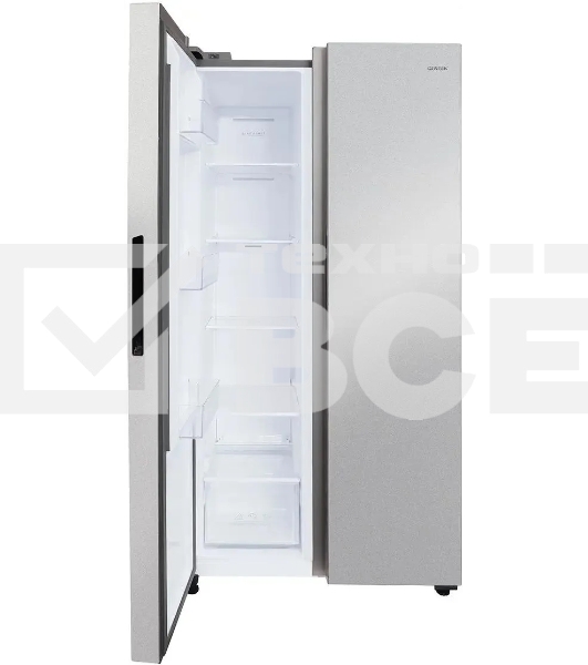 Холодильник Centek CT-1757 NF нержавеющая сталь двухкамерный 271/189л морозилка сбоку, No Frost, Side by Side