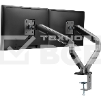 Кронштейн для мониторов Ultramounts UM735BL черный/серый 17'-27' макс.7кг крепление к столешнице поворот и наклон, фото9