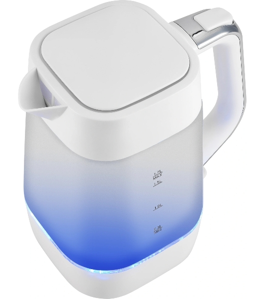 Чайник электрический Vitek VT-WK1058 1.7л. 2200Вт белый корпус: стекло/пластик