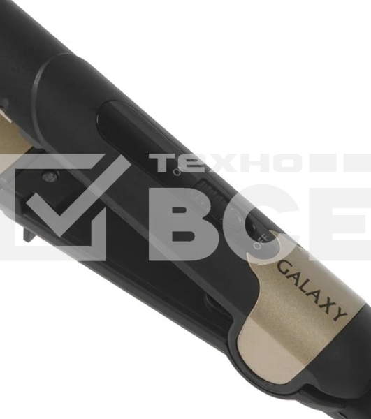 Выпрямитель для волос Galaxy Line GL 4519 черный/золотистый, 24 мм, 180 °C, 1 режим