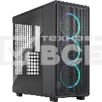 Корпус Fractal Design Epoch Black TG RGB Light Tint, Midi-Tower, чёрный, 3 x 120 мм, фото 1