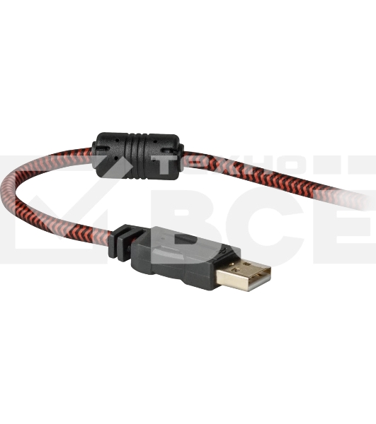 Гарнитура Defender Aspis Pro чёрный, проводная, съёмный микрофон, подсветка