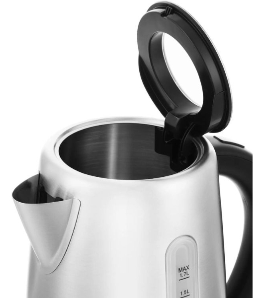 Чайник электрический Kitfort КТ-661 1.7л. 2200Вт черный/серебристый (корпус: металл)