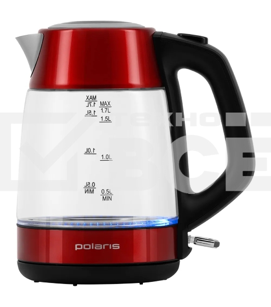Чайник электрический Polaris PWK1760CGL Красный