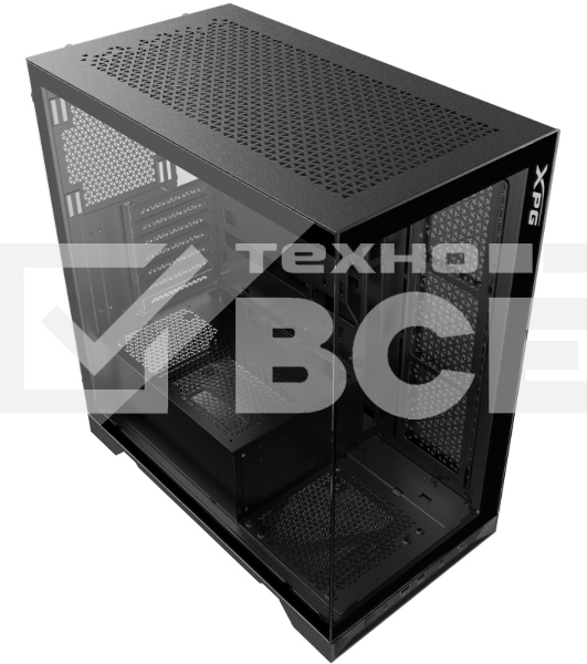 Компьютерный корпус XPG INVADER X BLACK (INVADERXMTWOF-BKCWW) Mid-Tower, Micro-ATX, Mini-ITX, Standard-ATX, USB 3.2 Gen2 Type-A, USB 3.2 Gen2 Type-C