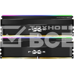 Оперативная память Silicon Power Xpower Zenith, DDR5, 32GB (2x16 GB), 5600 MHz, CL40, радиатор, RGB, чёрный, ECC