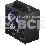 Компьютерный корпус JONSBO T8 PLUS Black без БП, боковые панели из закаленного стекла, mini-ITX, черный, фото 1