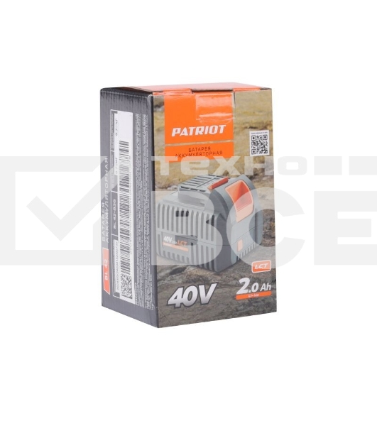 Батарея аккумуляторная PATRIOT BL42 40В платформа LCT, 2,0Ач(18650)