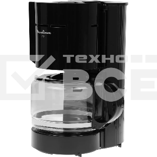 Кофеварка капельная Moulinex FG121811 чёрный, молотый, 1.1 л, 800 Вт.