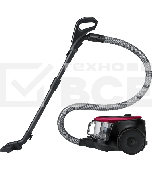 Пылесос Samsung SC18M21C0VR красный, 380/1800 Вт, уборка сухая, пылесборник контейнер 1.5 л